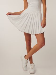 Women's Skirts: Leo Skirt Tennis Aesthetic, Knife Pleat, Toddler Leggings, Cozy Dress, Pleated Tennis Skirt, Classic Skirts, Bra Dress, Elevated Style, Skirt Trends