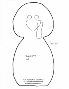 a drawing of a penguin with the words tummy baby on it