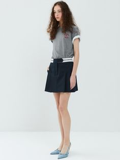 This soft skirt with the perfect pop of pretty.A smooth fabric with comfort stretch and a soft texture.Our fabric gives these skirt flexible comfort and it hugs your silhouette. - Lovely and cute mini skirt - Brand logo on the belt - Side zip closure and belt loops - Whether you add a tee or a blazer, you'll have plenty of pairing options with this chic style- It's soft and comfy with soft polyester blend Relaxed Mini Pleated Skirt, Relaxed Mini Skirt With Lining, Chic Mini Hem Pleated Skirt With Lining, Chic Pleated Skort With Mini Hem, Chic Pleated Mini Skirt With Lining, Short Pleated Skirt With Lined Detail, Flowy Mini Skort With Lined Skirt, Flowy Lined Mini Skort, Casual Skort With Lined Mini Hem