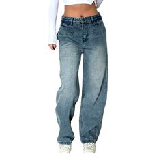 Be the trendsetter of 2023 Autumn-Winter season with our newest sanded baggy jeans for women! This timeless piece of fashion promises to be the standout hero of your wardrobe. perfectly combining the vintage style of the Y2K era with today's fashion ethos.Why You'll Fall In Love High-Waisted Baggy Jeans: Flaunt your curves in this vibrant high-waisted baggy jeans. designed to fit you perfectly and keep you comfortable. Sanded Finish: Its unique sanded finish brings an extra layer of depth. textu Trendy Baggy Dark Wash Flare Jeans, Baggy High Rise Flare Jeans For Streetwear, Wide Leg Jeans For Winter Streetwear, Trendy High Rise Winter Pants, Trendy Baggy Full-length Jeans, High Waist Jeans For Winter Streetwear, Non-stretch Wide Leg Jeans For Streetwear, Trendy Winter Cargo Jeans, Winter Mid-rise Cotton Jeans