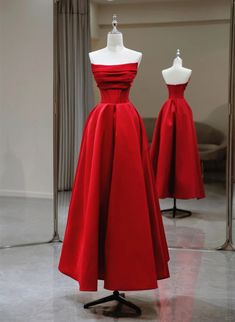 #promdress, #partydress, #redpromdress, #gown, prom2024, #longpromdress Red Satin Prom Dress, Party Dress Red, Prom Dress Red, Satin Formal Dress, Purple Prom Dress, Satin Evening Dresses, Long Prom Gowns, Gown Prom, Satin Prom Dress