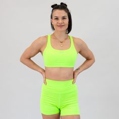 Mmmm, that Isla breeze. Isla’s flattering scoop neck is breathable yet secure, and the straps keep you cool & supported. Don’t let the pretty shape fool you - Isla will reliably weather your toughest workouts. Heather Neon Green is the epitome of brightness! We all know that vibrant highlighter shades are the perfect push to get you moving and into your workout routine. Let the electrifying energy of Heather Neon Green help you crush your fitness goals. Medium coverage Suggested for cups A-DD 1" Your Crush, Muscle Tanks, The Pretty, Keep Your Cool, Leggings Shop, Neon Green, Jet Set, Fitness Goals, Highlighter