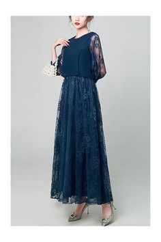 10% off now! navy blue maxi lace wedding guest dress with sheer sleeves online. Sheprom offers formal, party, casual & more style dresses to fit your special occasions. Bridesmaid Maxi Dress With Lace Sleeves, Lace Maxi Dress With Lace Sleeves For Prom, Floor-length Lace Sleeves Maxi Dress For Prom, Floor-length Maxi Dress With Lace Sleeves For Prom, Long Sleeve Lace Maxi Dress For Bridesmaids, Maxi Dress With Lace Sleeves For Wedding Guest, Blue Maxi Dress For Wedding Guest During Prom Season, Blue Maxi Dress For Wedding Guest And Prom Season, Blue Lace Long Sleeve Mother Of The Bride Dress