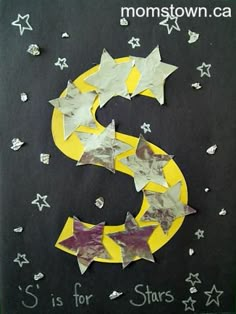 the letter s is for stars made out of paper