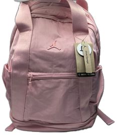 Functional Pink Backpack For Everyday Use, Pink Backpack Gym Bag For School, Functional Everyday Pink Backpack, Nike Sporty Backpack For Daily Use, Functional Pink Everyday Backpack, Pink Backpack Gym Bag For Daily Use, Casual Pink Backpack Gym Bag, Sporty Pink Backpack For Everyday, Large Capacity Pink Backpack For Travel Or Daily Use