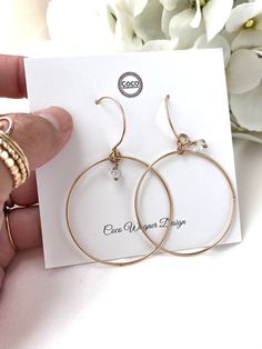 Just as effortless as they are simple, these hoop earrings are an essential everyday piece. Item Details: • This listing is for A PAIR ( 2 pieces ) earrings.• All metal is components are sterling silver and 14k gold-fill• Hoops measure 40mm in diameter.• Herkimer quartz crystals prized, each Herkimer diamond is a natural entity and no stone is identical.• The order will arrive in a gift-wrapped box and free polishing cloth. It will be ready for gift giving. All our work is custom-made by hand in Delicate Everyday Hoop Jewelry, Simple Small Hoop Everyday Jewelry, Everyday 14k Rose Gold Hoop Earrings, Everyday Rose Gold 14k Hoop Earrings, Everyday Circular 14k Gold Filled Jewelry, Everyday 14k Gold Filled Circular Jewelry, Nickel-free Small Hoop Earrings In 14k Gold Filled, Simple 14k Gold Tarnish Resistant Hoop Earrings, Simple 14k Gold Hoop Earrings