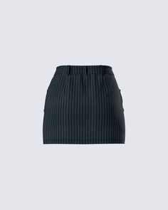 Never run out of outfit options with this adaptable, black stripe mini skirt 👏🏼 With a mid-rise, slim fit, and front scoop pockets - this skirt brings together the perfect sleek and stylish look, no matter what vibe you're going for 😘 Fitted Pinstripe Skirt For Work, Chic Striped Fitted Skort, Chic Fitted Striped Skort, Striped Mini Length Fitted Skirt, Striped Fitted Pleated Mini Skirt, Fitted Vertical Stripe Mini Skirt For Spring, Chic Striped Mini Skirt With Lining, Chic Striped Fitted Mini Skirt, Fitted Striped Skort With Pleated Skirt