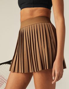 Sporty Stretch Tennis Skirt With Pleated Waist, Sporty Summer Pleated Tennis Skirt, Sporty Pleated Tennis Skirt For Summer, Sporty Pleated Tennis Dress For Summer, Sporty Summer Tennis Skirt With Pleated Waist, Athleisure Pleated Tennis Skirt For Sports, Sporty Pleated Skirt With Accordion Pleats, Sporty Fitted Tennis Skirt With Pleated Waist, Summer Pleated Tennis Skirt For Athleisure