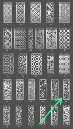 the instructions for laser cutting patterns and how to cut them into squares, circles or rectangles