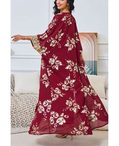 Get 10% off now! Buy burgundy and gold embroidered muslim abaya dress set for eid at cheap price online. Free stable shipping and pro custom service since 2009. Gold Embroidered Floor-length Abaya, Gold Floor-length Abaya With Gold Embroidery, Traditional Gold Maxi Dress For Eid, Gold Long Sleeve Abaya With Dabka, Gold Long Abaya For Festive Occasions, Long Gold Abaya For Party, Gold Floor-length Maxi Dress For Eid, Festive Long Gold Abaya, Gold Embroidered Abaya For Festive Occasions