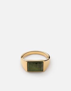 Lennox Jasper Ring, 14k Yellow Gold | Men's Rings | Miansai Anthony Rosenthal, Gold Pinky Ring, Jasper Ring, Ring Inspo, Mens Gold Rings, Cuff Watch, S Jewelry, Onyx Ring, Mens Gold