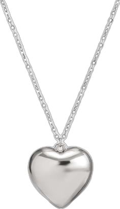 Elegant Silver Heart Necklace With Heart Beads, Elegant Silver Necklace With Heart Detail, Double Heart Metal Necklace With Heart Beads, Metal Double Heart Necklace With Heart Beads, Silver Heart Necklace With Heart Beads, Heart Charm Necklace With Round Pendant, Heart Charm Metal Necklace, Silver Double Heart Necklace With Heart Detail, Double Heart Charm Metal Necklace