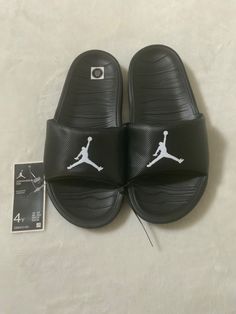 NEW WITH TAGS   NO BOX 4 YOUTH BLACK JORDAN BREAK SLIDES NO RETURNS ACCEPTED U S BIDDERS ONLY Black Open Toe Slides For Sports, Black Slip-on Slides For Streetwear, Black Sporty Non-slip Slides, Casual Black Open Toe Slides, Black Synthetic Slides For Streetwear, Black Round Toe Slides For Streetwear, Comfortable Black Slides For Streetwear, Comfortable Non-slip Black Slides, Black Beach Slides