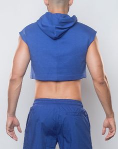 Dare to rock urban style with a touch of athletic grace in the Supawear Cropped Hoodie. Crafted for ultimate comfort, it features a plush, breathable cotton/poly blend that feels like a second skin. Its sleek fit guarantees a sharp look, while the hood brings an edgy edge. Perfect for the gym or a night out, this cropped hoodie is a must-have. Fit: 3/4 Cropped Hoodie Great For: All day and night comfort and confidence Campaign model is 176cm/76kg wearing a size M The product model is 189cm/87kg wearing a size M Features: Three-quarter cropped fit to show off your body and stand out from the crowd Soft and breathable cotton blend so you feel fresh throughout the day Spacious hoodie with adjustable drawstring so you control the vibe Material: 51% Cotton / 49% Polyester 3/4 CROPPED FIT SOFT A Cotton Athleisure Activewear With Double-lined Hood, Athleisure Cotton Activewear For Streetwear, Sporty Activewear With Adjustable Hood For Streetwear, Blue Hooded Hip Hop Top, Functional Cotton Hoodie For Sports, Cotton Sports Top With Hood, Sporty Workout Top With Adjustable Hood, Blue Cotton Sportswear Activewear, Fitted Activewear With Drawstring Hood For Streetwear