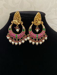 Jadau kundan chandbali earrings Chandbali Meenakari Danglers For Reception, Meenakari Chandbali Danglers For Reception, Festive Chandbalis With Meenakari For Reception, Festive Chandbalis With Cutdana For Reception, Meenakari Chandbalis For Reception And Diwali, Festive Cutdana Chandbalis For Reception, Chandbali Chandelier Earrings For Diwali Reception, Kundan Chandbalis With Intricate Design For Reception, Kundan Chandbali Bridal Earrings For Reception