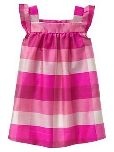 Plaid flutter dress Baby Gap Flutter Dress, Baby Bedding, Pink Plaid, Little Dresses, Baby Sewing, Mini Fashion