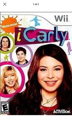 an advertisement for the wii game icarly