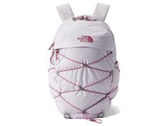 The North Face Borealis - Backpack Bags : Lavender Fog/Red Violet : Blaze your own trail with The North Face Borealis backpack, offering optimal organization and easy access to everything you'll need along the way. Padded, top-handle design. Zippered closure. Adjustable shoulder straps. 15 laptop compartment. • Computer compartment is designed to hold an iPad, Kindle or other similarly-sized tablets or e-readers. The FlexVent suspension system features a flexible yoke built from custom injection The North Face Outdoor Bag With Adjustable Strap, Nylon Backpack With Adjustable Strap For Overnight Trips, Functional The North Face Bag For Overnight Trips, Functional Backpack With Adjustable Strap For Overnight Trips, The North Face Nylon Bags For Daily Use, The North Face Backpack For Outdoor Activities, White Nylon Hiking Backpack, White Nylon Backpack For Hiking, Daily Use North Face Nylon Bags