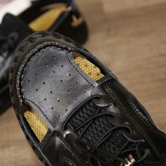 Color: Black,Yellow Closure Type: Slip-On Feature: Soft,Slip Resistant Size: US 10.5,US 8,US 9,US 10,US 11,US 7.5,US 8.5,US 6.5 Shoes Type: Outdoor Sandals,Beach Sandals Toe Type: Closed Toe Upper Material: Cowhide Outsole Material: Rubber Casual Beach Sandals, Sandals Beach, Outdoor Sandals, Beach Sandals, Black 7, Save The Planet, Types Of Shoes, Black N Yellow, Black Sandals