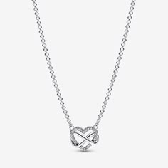 Pandora Sparkling Open Heart Necklace, Cheap Silver Heart Necklace For Friendship, Cheap Silver Heart Necklace For Best Friend, Cheap Heart Necklace For Anniversary, Pandora Heart Necklaces, Pandora Heart, Pandora Necklace, Charms Pandora, Bracelet Pandora