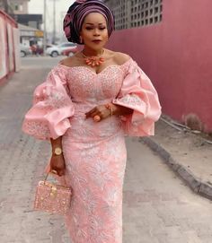 Nigerian Lace Dress, Aso Ebi Lace, Aso Ebi Lace Styles, Latest Aso Ebi Styles, Nigerian Lace Styles Dress, Nigerian Lace Styles, African Lace Styles, Lace Gown Styles, African Fashion Skirts