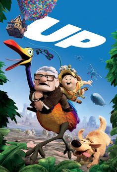 an animated movie poster with characters from the film's animation series, oben