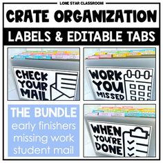 labels and editable tabs for students to use on their school's mailbox