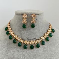 Green Premium Kundan Gold necklace/Traditional/Ethnic/Kundan Jewelry/Delicate Kundan Necklace/Indian Pakistani wedding Jewelr/Festive Necklace Length 14 inches chain closure can extend to 17 inches  Earrings length 1.5 inches   Gold-plated foiled Kundan necklace set.  Ships in 1 day from California and delivery in 2-5 business days in the USA Color, shades, texture displayed may slightly vary from the actual product due to digital image limitations. We request you to consider these minor variati Hand Set Kundan Necklaces For Eid, Party Kundan Necklace With Zari Work, Party Kundan Necklaces With Zari Work, Diwali Celebration Kundan Necklace Hand Set, Kundan Necklace For Festivals And Celebrations, Festival Kundan Necklace For Celebrations, Bollywood Style Emerald Kundan Necklace For Festive Occasions, Cutdana Necklace For Eid Party, Cutdana Necklaces For Party And Eid