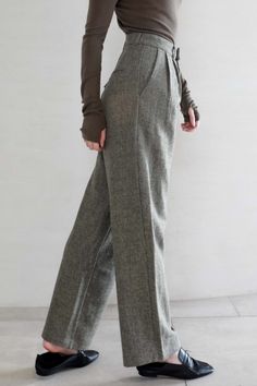 Made with 100% wool, these wide leg pants are a must-have for winter. They drape beautifully. and is soft to the touch. These wool pants features a zipper and button closure. Style #: WWAH909 Grey Wool Wide Leg Pants, Formal Wool Wide Leg Pants For Spring, Formal High Waist Wool Wide Leg Pants, Formal High Waist Wide Leg Wool Pants, Formal High Waist Wide Leg Pants, Elegant High Waist Wool Dress Pants, Elegant High-waist Wool Dress Pants, Fall Wide Leg Straight Pants With Welt Pockets, Elegant Wool Wide Leg Pants For Spring