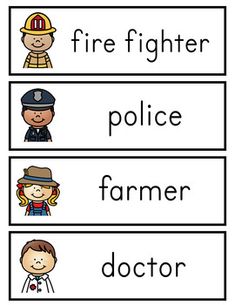 Community Helper Vocabulary Cards and Worksheets by Amanda's Little Learners Prek Community Helpers, Community Helpers Art, Community Helpers Week, Community Helpers Preschool Crafts, Community Helpers Crafts, Community Helpers Preschool Activities, Festival Activities, Cards For Students, Community Helpers Theme