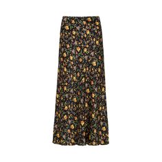 Cut from satin, to create a feminine silhouette, the Poppy midi skirt is a stunning addition to your wardrobe. Boasting our stunning multi Floral print, it fuses spring floral hues against a classic black drop, epitomising the charm of the British countryside. A pull-on midi skirt with elasticated waist band; comfort sits alongside chic to make this the perfect all-rounder.  Cool machine wash only. Wash inside out and with similar colours 100% Satin Viscose Sourced in India  Cool machine wash on Chic Multicolor Floral Print Maxi Skirt, Chic Multicolor Floral Maxi Skirt, Silk Floral Print Midi Skirt, Multicolor Floral Print Midi Skirt, Relaxed Floral Print Midi Skirt, Multicolor Floral Midi Skirt, Floral Print Midi Length Skirt, Floral Print Relaxed Fit Midi Skirt, Long Floral Print Skirt For Brunch