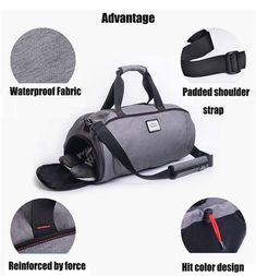 Type of sports:  Fitness  
  Material:  Polyester  
  Capacity:  20-35L  
  Material:  Waterproof polyester  
  Size:  21cmx46cmx21cm(HxLxW) Durable Sporty Duffle Bag For Outdoor, Sporty Durable Duffle Bag For Outdoor, Sporty Durable Duffle Bag For Outdoor Activities, Durable Black Gym Bag For Sports, Sporty Durable Gym Bag For Outdoor Activities, Casual Black Gym Bag For Sports Events, Black Waterproof Gym Bag, Durable Black Sporty Gym Bag, Practical Waterproof Gym Bag For Sports