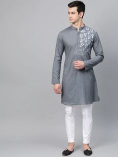 Bollywood Cotton Bandhgala With Floral Embroidery, Bollywood Style Dabka Sherwani For Spring, Bollywood Dabka Sherwani For Spring, Spring Sherwani With Dabka On Straight Kurta, Spring Wedding Cotton Sherwani, Festive Cotton Sherwani With Floral Embroidery, Wedding Cotton Sherwani With Floral Embroidery, Cotton Sherwani With Dabka Work For Spring, Bollywood Style Cotton Sherwani For Spring