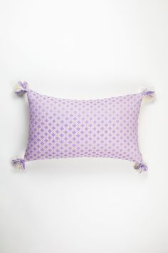 Archive New York Comalapa Rectangle Pillow - Lilac Archive New York Guatemalan Textiles, Group Of Women, Backstrap Loom, Rectangle Pillow, Light Lavender, Hand Woven Textiles, Pop Bottles, Colorful Pillows, Women Artisans