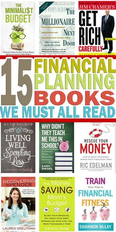 the cover of financial planning books we must all read