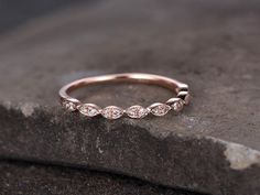 Sterling silver ring for women/Cubic Zirconia wedding band/CZ | Etsy Stackable Rose Gold Cubic Zirconia Diamond Ring, Rose Gold Cubic Zirconia Stackable Diamond Ring, Stackable Cubic Zirconia Bands As A Gift, Stackable Rose Gold Crystal Diamond Ring, Formal Stackable Crystal Ring With Cubic Zirconia, Formal Cubic Zirconia Stackable Crystal Ring, Rose Gold Cubic Zirconia Diamond Ring With Round Band, Formal Stackable Cubic Zirconia Crystal Ring, Rose Gold Diamond Bands For Gifts