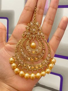 Indian High quality single tikka Cheap Traditional Gold Tikka, Maang Tikka Kundan, Jewelry Sets, Gold