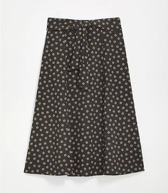 Tie Waist Midi Skirt | LOFT Flowy Midi Skirt With Tie Waist, Spring Tiered Skirt With Tie Waist, Chic Tie Waist Flared Skirt, Spring Tie Waist Midi Wrap Skirt, Chic Tie Waist Flowy Skirt, Chic Relaxed Fit Maxi Skirt With Tie Waist, Chic Flowy Tie Waist Skirt, Spring Midi Wrap Skirt With Tie Waist, Spring Midi Skirt With Tie Waist