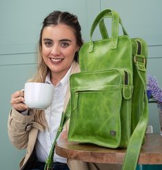 Our green crossbody bag is a beautiful leather bag! Our messenger bag is made of original leather. The beautiful green leather color will match your outfits very easily. Yeeees! Believe me! Our bag has a zipper for easy closure and adjustable leather strap so you can bring your bag as a crossbody. ------------------------------------------------------------- Size: Outside measures L: 10.23" - 26cm H: 12.59" - 32cm W: 3.93" - 10cm ------------------------------------------------------------- Our Green Leather Bag, Green Crossbody Bag, Retro Handbags, Bag For School, Crossbody Bag Women, Believe Me, Nice Leather, Satchel Bag, Women Vintage