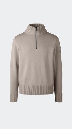 The Rosseau 1/4 Zip Sweater is knit with seasonally appropriate Merino Wool for its breathability and soft hand feel. It has a 1/4 zip collar and rib-knit cuffs and hem. 1/4 Zip Sweater, Zip Collar, Soft Hands, Zip Sweater, Soft Hand, Knit Cuff, Feel It, 1/4 Zip, Colorful Sweaters