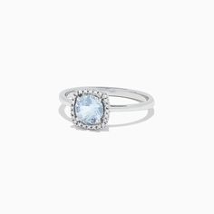 Effy Aquarius 14K White Gold Aquamarine and Diamond Ring, 0.78 TCW Aquamarine, Sapphire Ring, Diamond Ring, Sapphire, White Gold, Engagement Rings, Ring, Gold, White