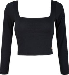 Stretch Black Long Sleeve Top, Black Stretch Long Sleeve Top For Everyday, Black Long Sleeve Everyday Tops, Black Long Sleeve Top For Everyday, Modern Long Sleeve Tops For Layering, Modern Black Long Sleeve Top, Modern Long Sleeve Top, Modern Long Sleeve Solid Color Top, Modern Long Sleeve Solid Top