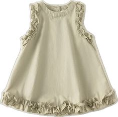 Spring Dresses For Playdate, Solid Cotton Sleeveless Dress For Spring, Solid Color Sleeveless Cotton Dress For Spring, Spring Sleeveless Cotton Dress, Cute Ruffled Sleeveless Spring Dress, Cute Ruffled Sleeveless Dress For Spring, Cute Sleeveless Ruffle Dress For Spring, Cute Sleeveless Dress With Ruffles For Spring, Sleeveless Cotton Midi Dress With Ruffles