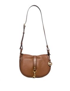 Michael Michael Kors Jamie Large Saddle Bag Satchel Saddle Bag With Branded Hardware For Travel, Brown Leather Saddle Bag With Turn-lock Closure, Classic Leather Saddle Bag With Branded Hardware, Brown Crossbody Saddle Bag With Branded Hardware, Chic Brown Saddle Bag With Brass Hardware, Chic Leather Saddle Bag With Turn-lock Closure, Leather Saddle Shoulder Bag With Turn-lock Closure, Classic Saddle Bag With Metal Hardware, Chic Saddle Bag With Adjustable Strap