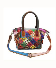 Handmade Colorblock Floral Patchwork Calf Leather Tote HandbagThis bag is made of fine Calf Leather fabric.Measurement: 23cm/8.97" * 30cm/11.7" * 12cm/4.68"Zip up closure. Inside pockets. Multicolor Top Handle Shoulder Bag, Multicolor Patchwork Satchel Shoulder Bag, Multicolor Leather Patchwork Shoulder Bag, Multicolor Satchel Shoulder Bag With Mobile Phone Pocket, Multicolor Large Capacity Satchel Shoulder Bag, Multicolor Patchwork Satchel Bag, Multicolor Patchwork Tote Bag, Daily Use Multicolor Satchel Shoulder Bag, Multicolor Square Bag With Adjustable Strap