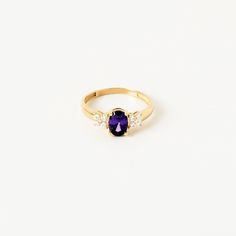 This exquisite ring whispers tales of twilight with its enchanting design and serene aura. Handcrafted with meticulous attention to detail, it exudes an air of elegance that speaks volumes of sophistication and style. Adorned with an oval-cut amethyst birthstone and complemented by CZ accents, this ring captures the essence of February birthdays. The amethyst, a symbol of serenity and spirituality, adds a touch of mystique and allure to the piece, making it a perfect gift for those born in this month. Crafted in 14K gold, this ring not only radiates luxury but also serves as a timeless symbol of love and devotion. Its handcrafted elegance makes it a cherished keepsake, embodying the sentimentality of heartfelt gestures and meaningful connections. D E T A I L S❤️ - Our jewelry are ready for Amethyst Birthstone, February Birthday, Timeless Symbol, Meaningful Connections, Personalized Gifts For Mom, 14k Gold Ring, Love Symbols, Rings Statement, Gift For Mom