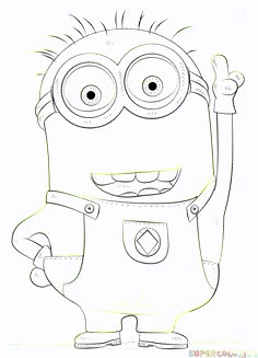 Sketsa Gambar Minion – Satu Trik