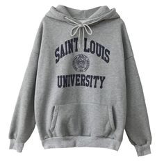 Womens Saint Louis University Missouri Hoodie – 4Colordress Random Stuff To Buy, Letter Pattern Design, Saint Louis University, Harajuku Hoodie, Cute Hoodies, Abstract Graphic Design, Straight Clothes, Stylish Letters, Navy Hoodie