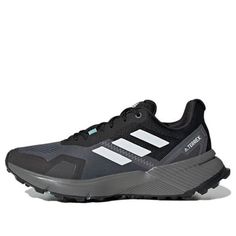 (WMNS) adidas Terrex Soulstride Trail 'Black Mint Ton' FY9256 (SNKR/Cozy/Light/Low Top/Women's) Sporty Trail Running Shoes With Reflective Details, Sporty Gray Trail Running Shoes For Jogging, Black Running Shoes With Reflective Details For Trail, Black Running Shoes For Trail Running With Reflective Details, Casual Trail Running Shoes With Reflective Details, Black Running Shoes With Reflective Details For Outdoor, Adidas Sporty Trail Running Shoes, Adidas Sporty Trail Running Shoes For Jogging, Casual Adidas Trail Running Shoes For Running