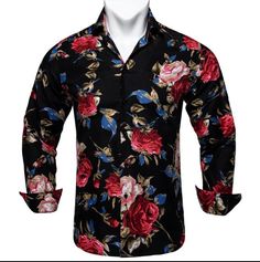 This is the perfect shirt for any man who wants to look stylish and sophisticated. The paisley print is elegant and timeless, and the shirt fits comfortably and looks great on anyone. Whether you're dressing up for a special event or just want to feel your best, this is the shirt for you. Handmade 100% Silk Paisley Dry Clean Only - 30-DAY MONEY-BACK GUARANTEE - Try it! If you don't love it, send it back. We offer free shipping on returns and exchanges. Take your time! You've got 30 days to decid Autumn Winter Fashion Casual, Button Down Dress Shirt, Cotton Shirts For Men, Fathers Day Sale, Move Your Body, Shirt Sale, Perfect Shirt, Red Floral, Autumn Winter Fashion